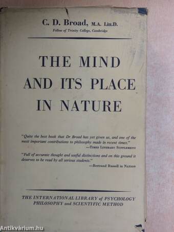 The Mind and its Place in Nature