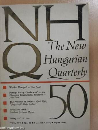 The New Hungarian Quarterly Summer 1973.