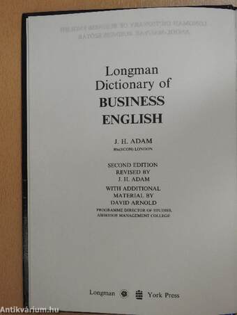 Longman Dictionary of Business English