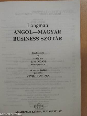 Longman Dictionary of Business English