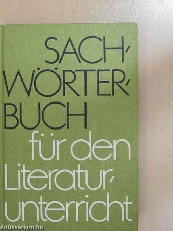 Sachwörterbuch für den Literaturunterricht