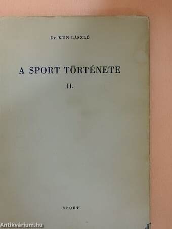 A sport története II.