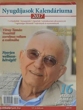 Nyugdíjasok Kalendáriuma 2017