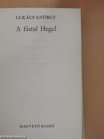 A fiatal Hegel