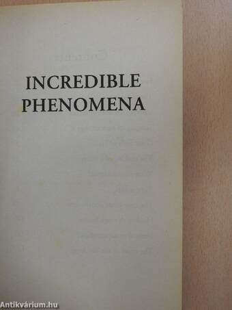 Incredible Phenomena