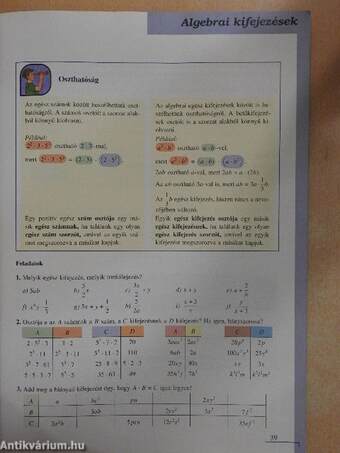 Matematika tankönyv 8/I.