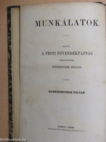 Munkálatok 1868.