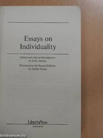 Essays on Individuality