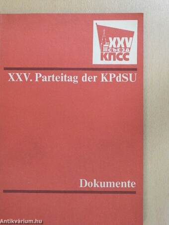 XXV. Parteitag der KPdSU