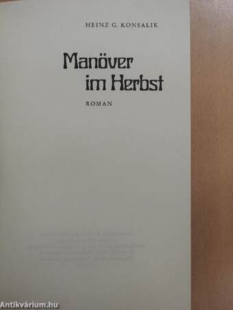 Manöver im Herbst