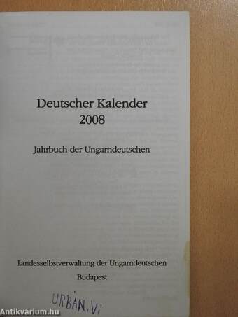 Deutscher Kalender 2008