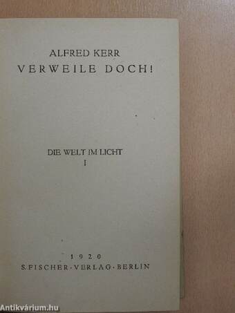 Die Welt im Licht I-II