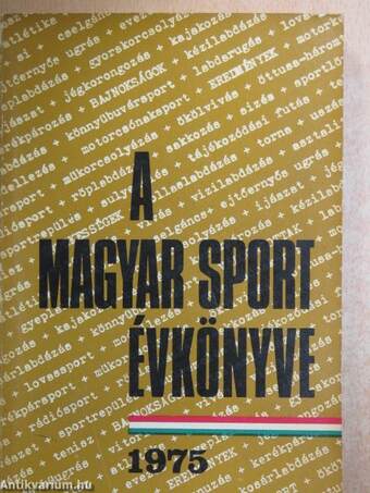 A Magyar Sport Évkönyve 1975