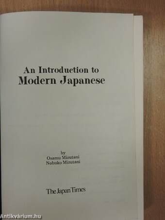 An Introduction to Modern Japanese