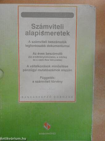 Számviteli alapismeretek I-IV. + Munkafüzet/Tesztfüzet/Amit a "zöld dobozról" tudnia kell