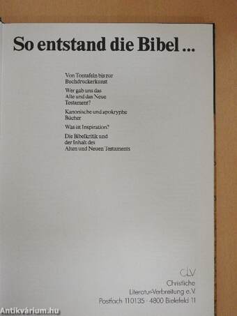 So entstand die Bibel...