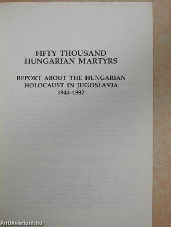 Fifty Thousand Hungarian Martyrs