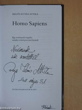 Homo sapiens (dedikált példány)