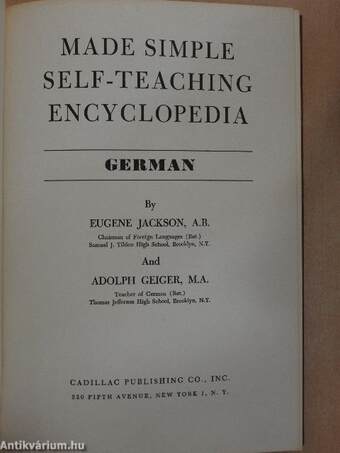 Made Simple Self-Teaching Encyclopedia - German