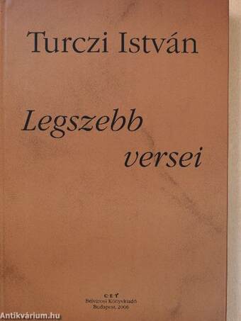Turczi István legszebb versei (dedikált példány)