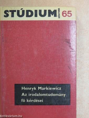 Az irodalomtudomány fő kérdései