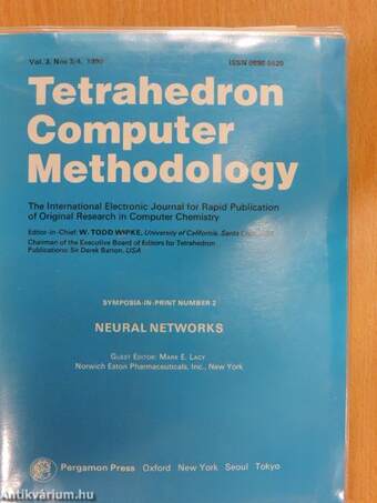 Tetrahedron Computer Methodology - Vol. 3, Nos 3/4, 1990 - 5 db Floppy lemezzel