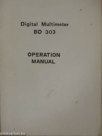 Digital Multimeter BD 303