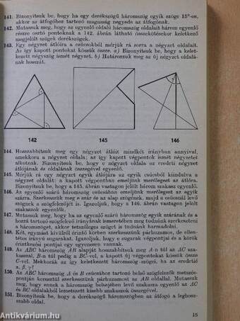 Geometriai feladatok gyűjteménye I.