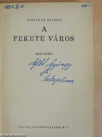 A fekete város I-III.