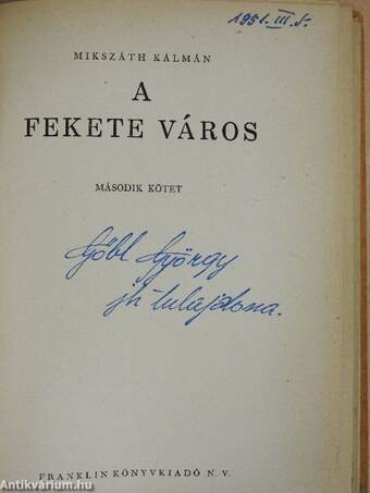 A fekete város I-III.