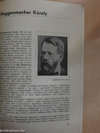 Évfordulóink a műszaki és természettudományokban 1985