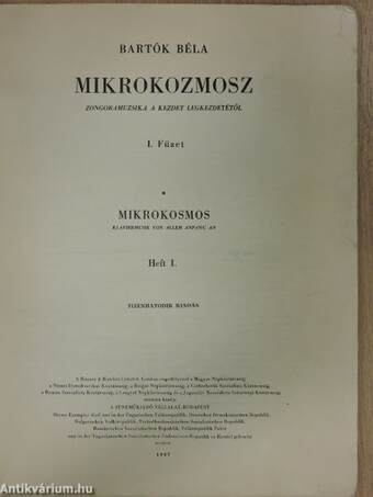 Mikrokozmosz zongorára I.