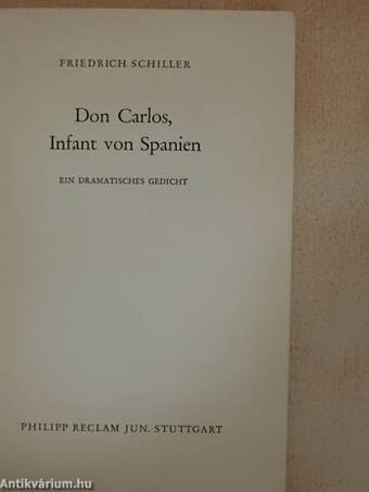 Don Carlos, Infant von Spanien