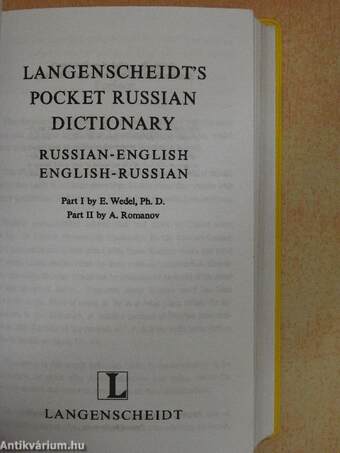 Langenscheidt's Pocket Russian Dictionary