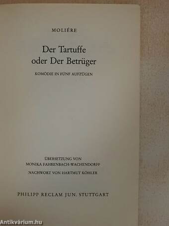 Der Tartuffe oder Der Betrüger