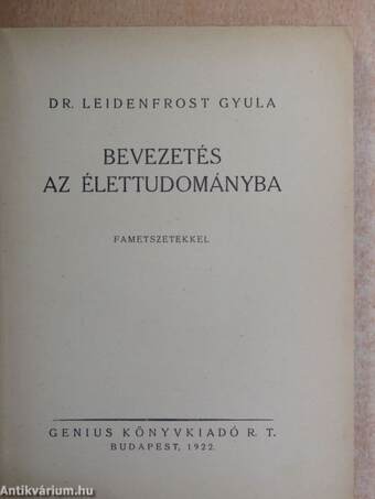 Bevezetés az élettudományba