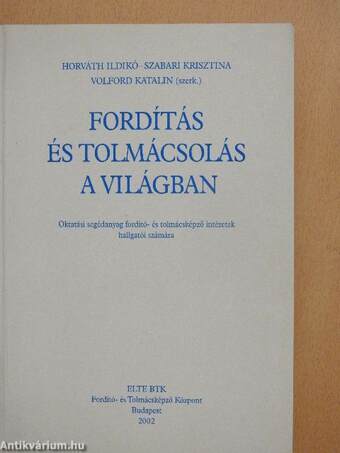 Fordítás és tolmácsolás a világban