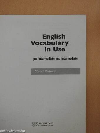 English Vocabulary in Use - Pre-intermediate and intermediate