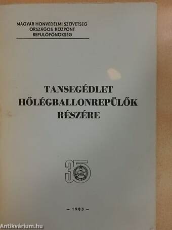 Tansegédlet hőlégballonrepülők részére