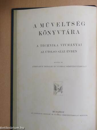 A műveltség könyvtára I-VIII., X-XI. (nem teljes sorozat)