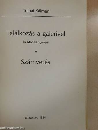 Találkozás a galerivel/Számvetés