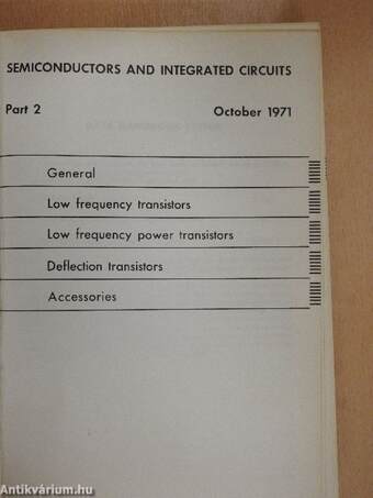 Semiconductors and Integrated Circuits Oktober 1971