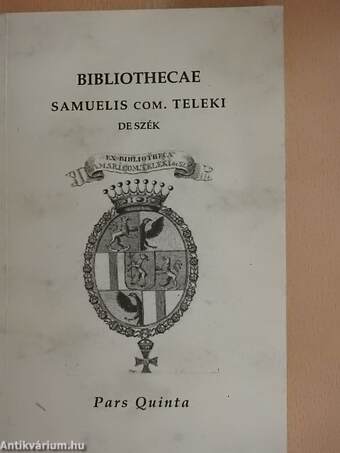 Bibliothecae Samuelis com. Teleki de Szék 5 (töredék)