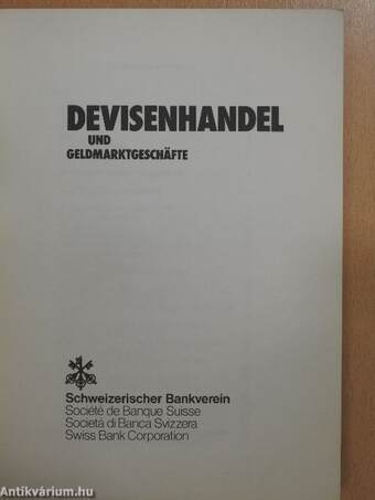 Devisenhandel und Geldmarktgeschäfte