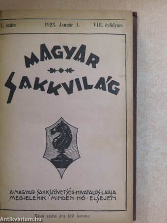 Magyar sakkvilág 1923. január-december/Magyar sakkvilág 1924. január-december