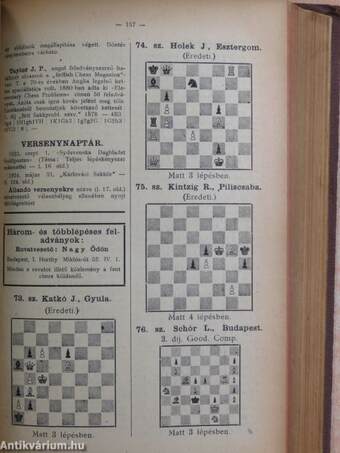 Magyar sakkvilág 1923. január-december/Magyar sakkvilág 1924. január-december