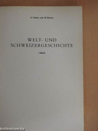 Welt- und Schweizergeschichte I