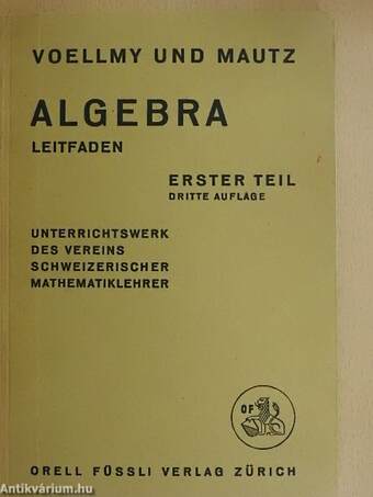 Leitfaden der Algebra 1.