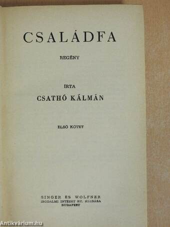 Családfa I-II.