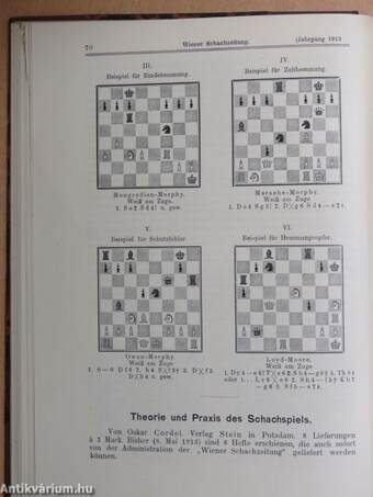 Wiener Schachzeitung 1913. januar-dezember
